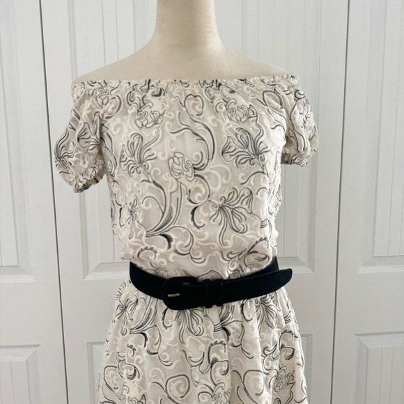 Alice + Olivia Janelle Embroidered Silk Mini Cram Black Dress Size 6 - Picture 7 of 16